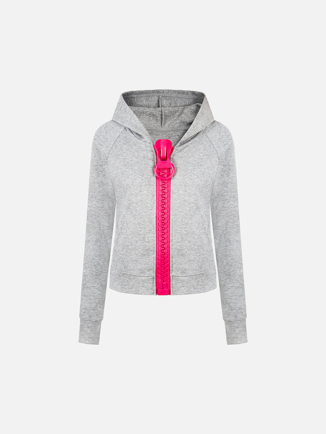 Chunky Neon Zip Slim-Fit Hoodie