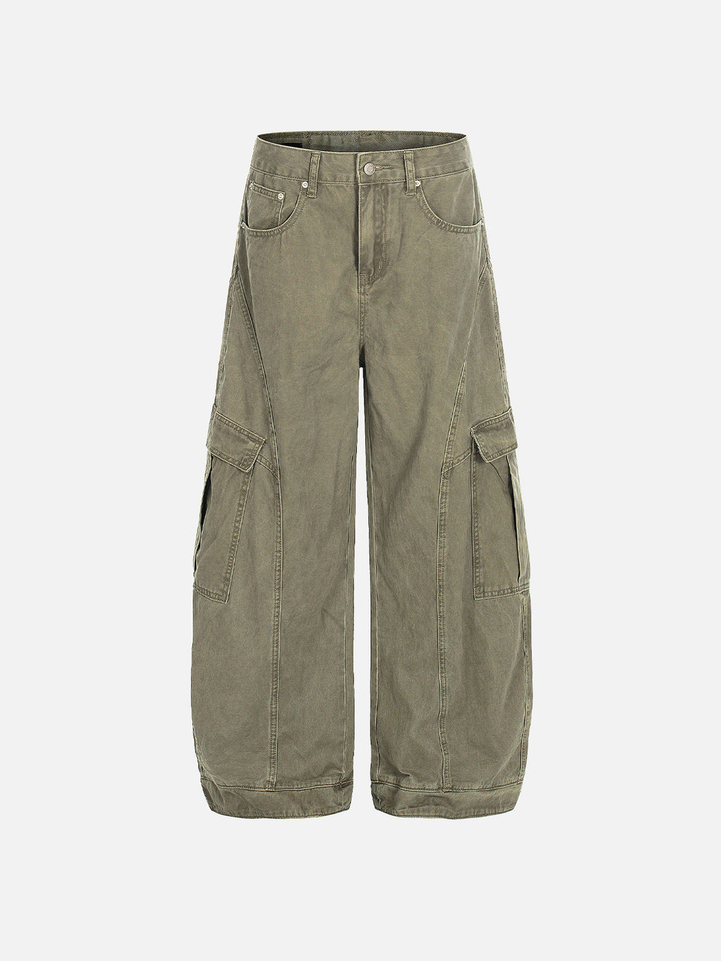 Seamed Baggy Cargo Pants