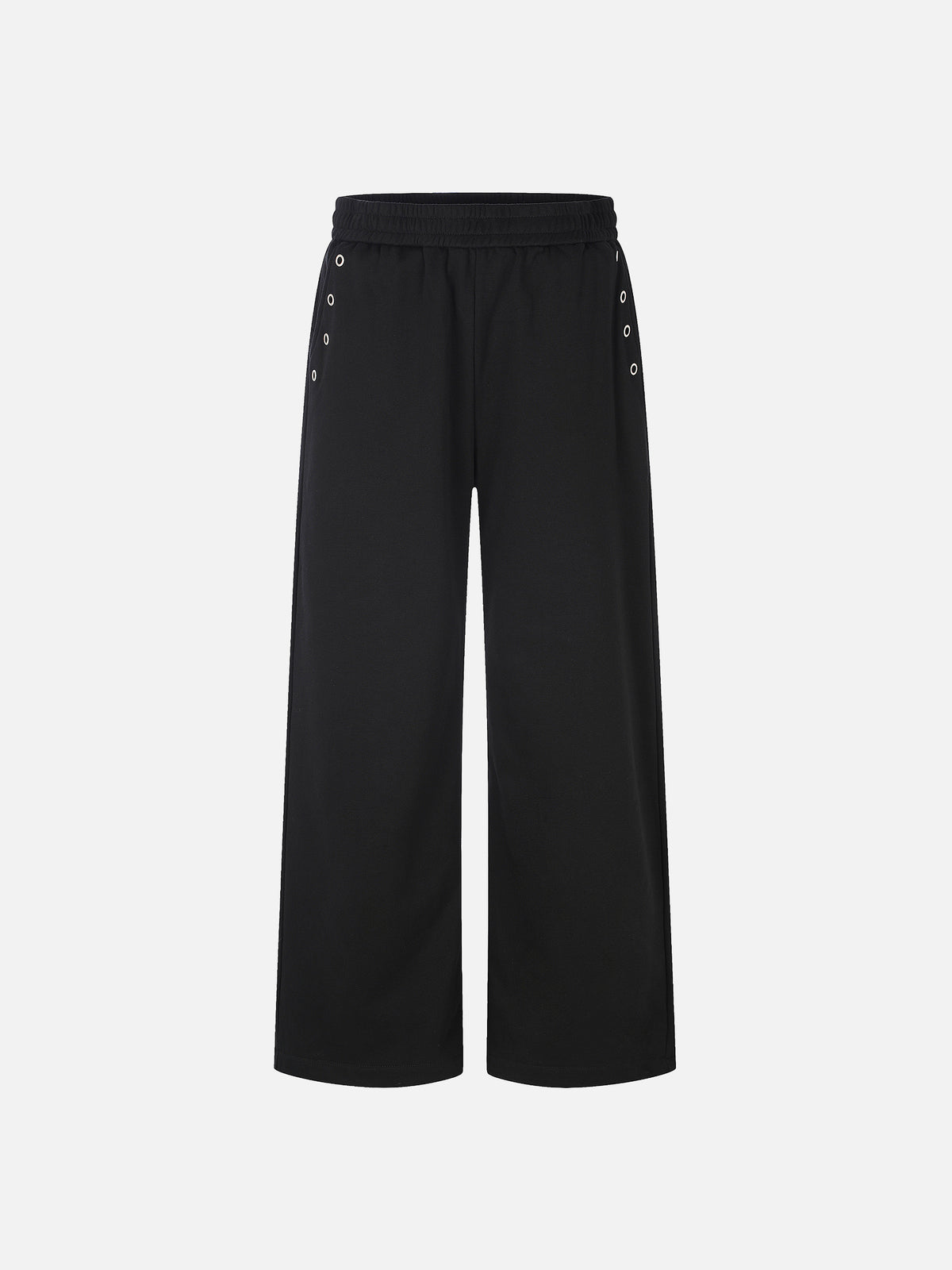 Eyelet-Embellished Straight-Leg Sweatpants