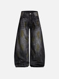 Whiskered Baggy Jeans