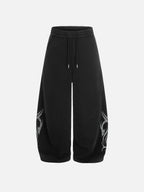 Tribal Graphic Print Baggy Sweatpants