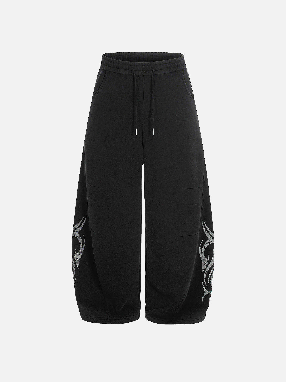 Tribal Graphic Print Baggy Sweatpants