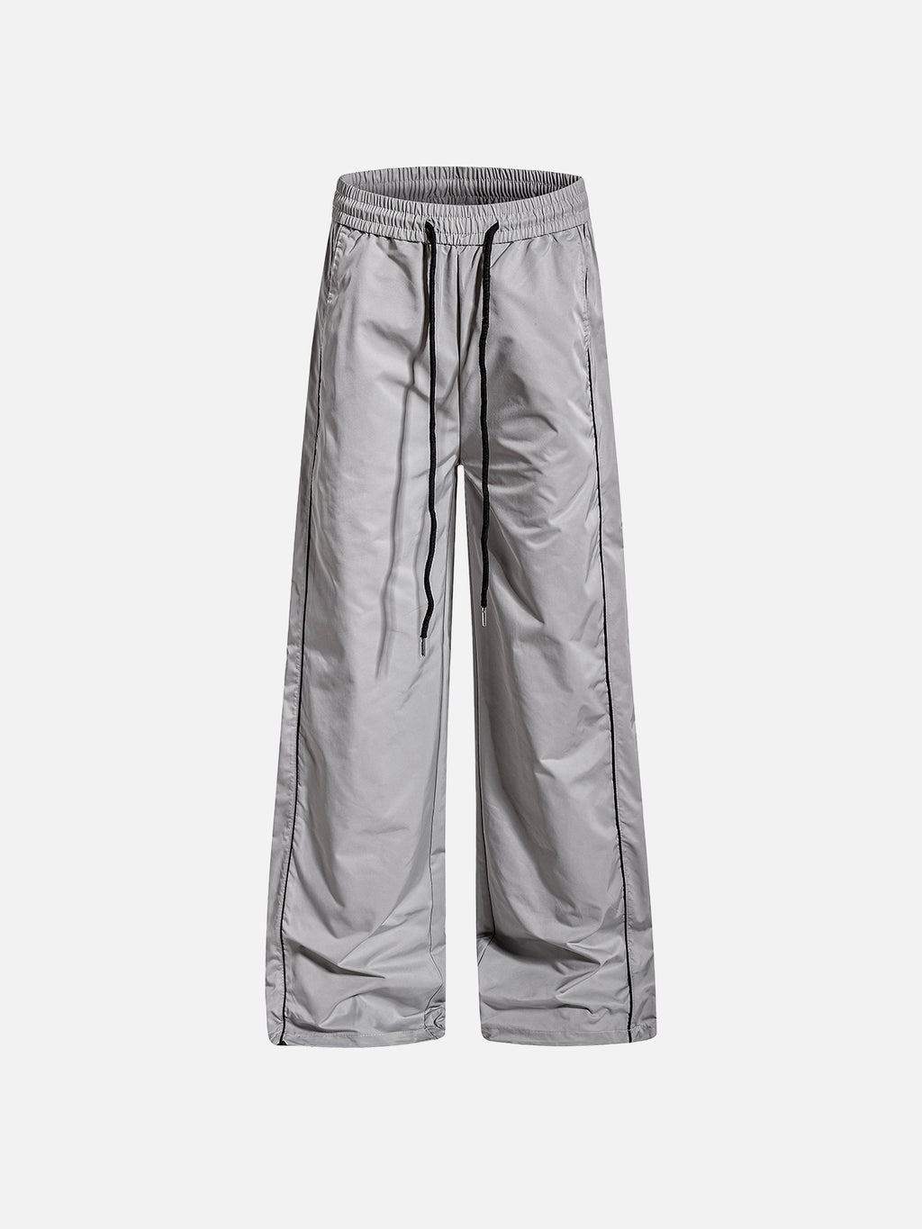Piped-Trim Straight-Leg Track Pants