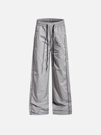 Piped-Trim Straight-Leg Track Pants