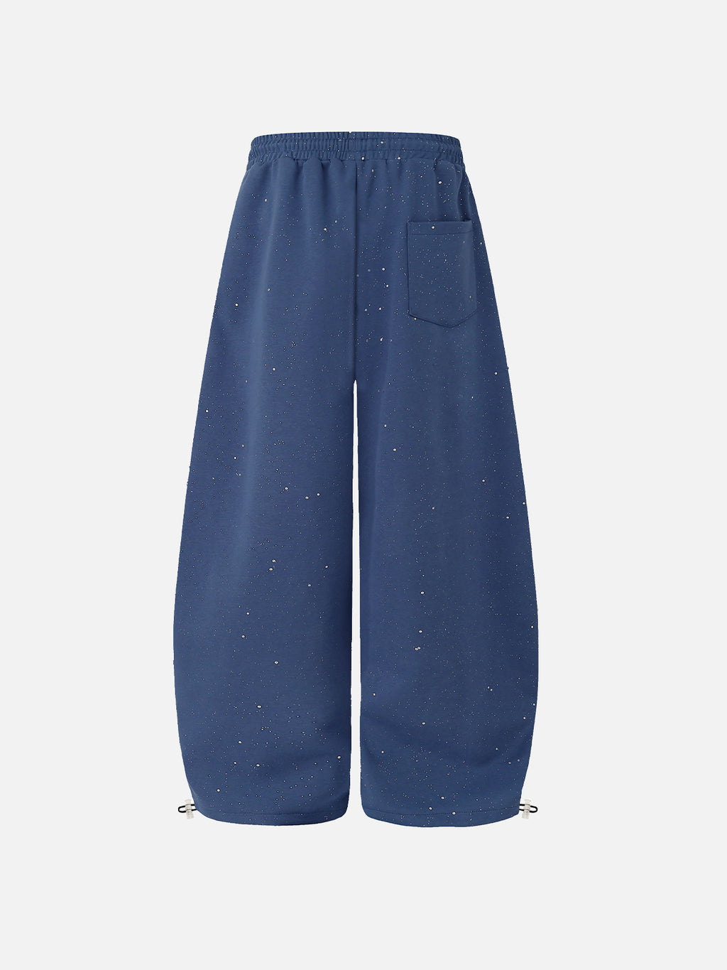 Rhinestone-Letter Baggy Sweatpants