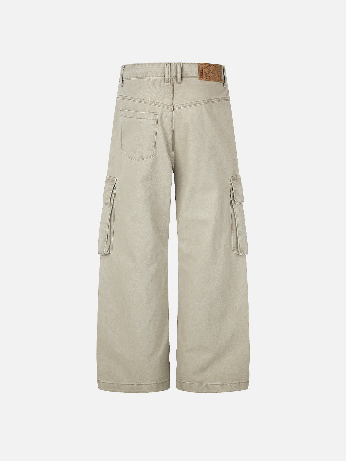 Multi-Pocket Riveted Straight Cargo Pants