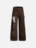 Graphic Straight-Leg Carpenter Pants