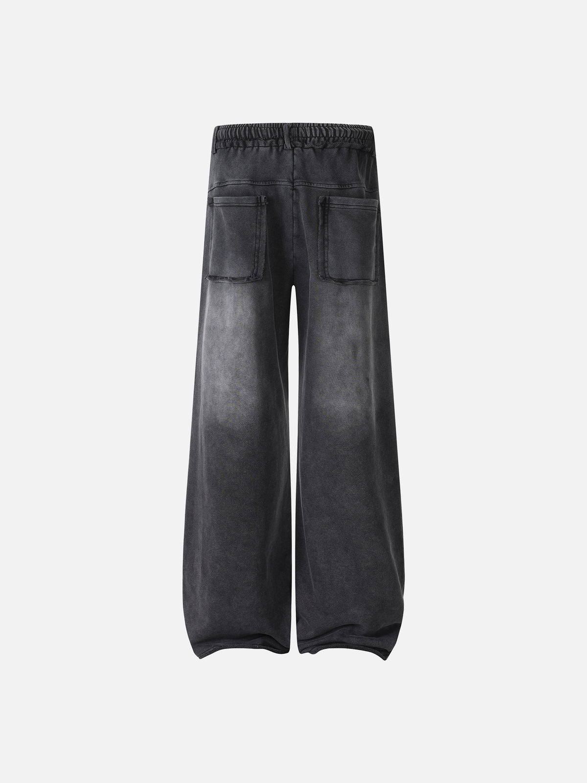 Eyelet Studded Washed Baggy Barrel Sweatpants