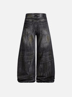 Whiskered Baggy Jeans