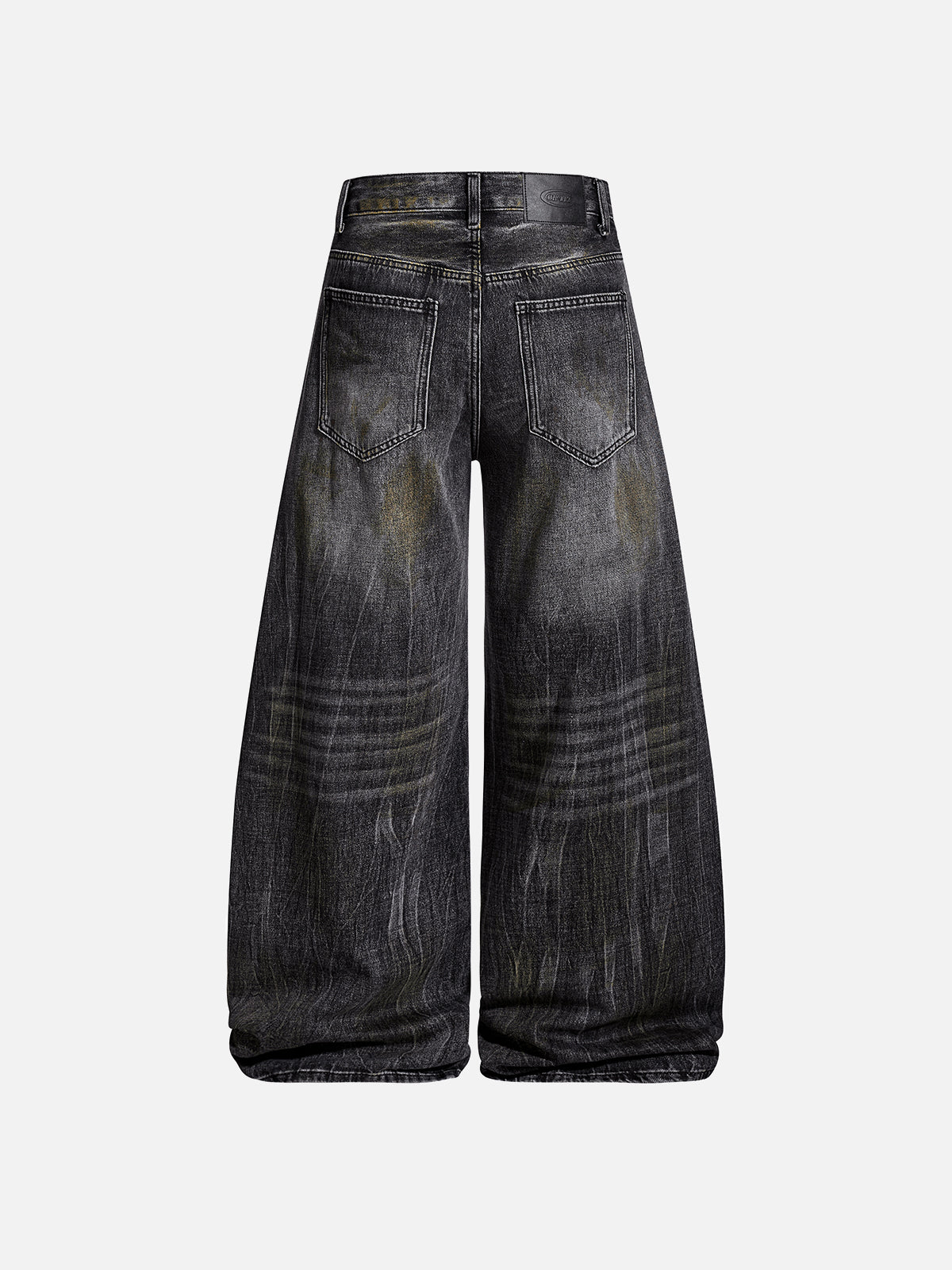 Whiskered Baggy Jeans
