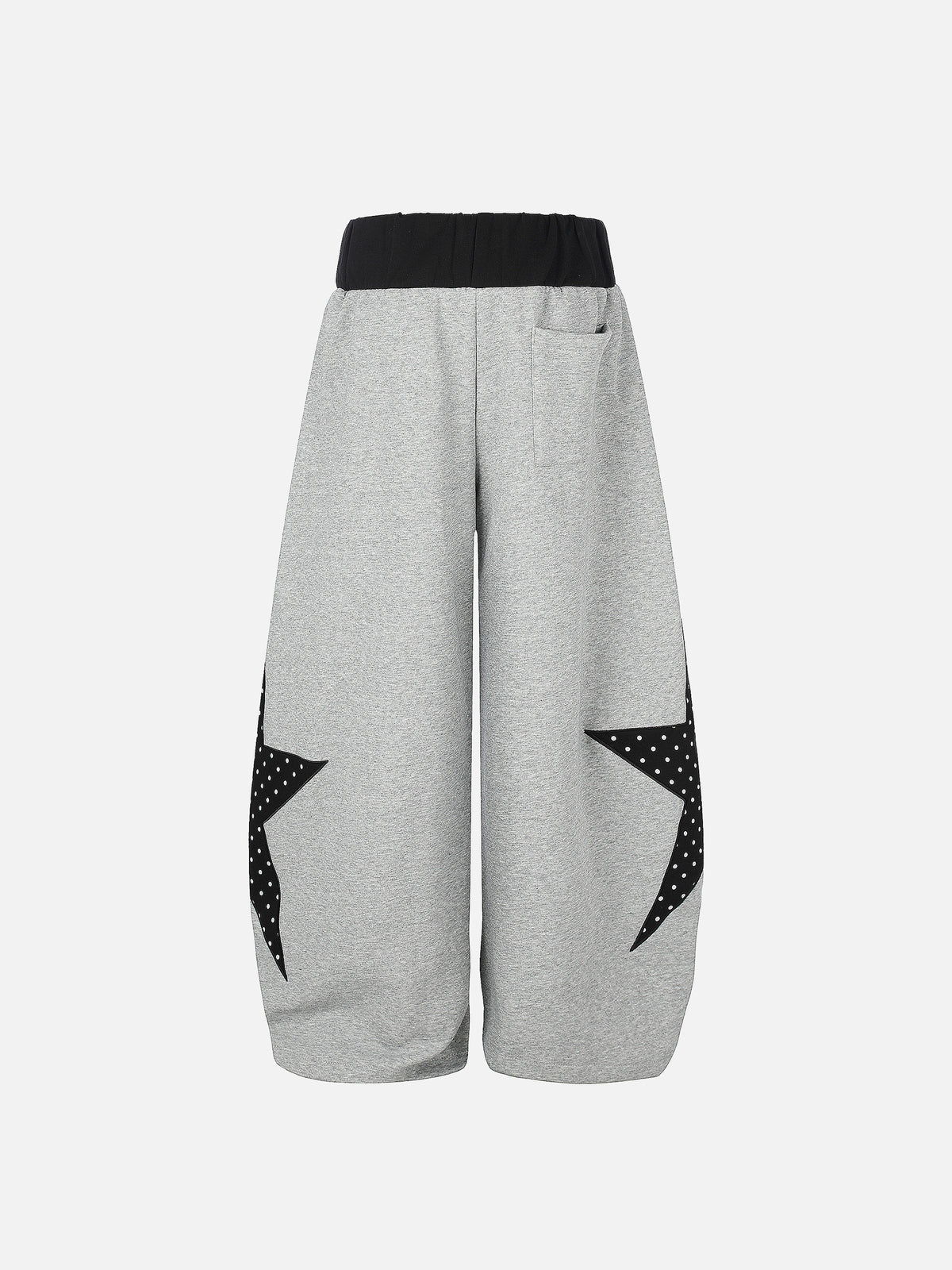 Polka-Dot Star-Appliqué Baggy Sweatpants