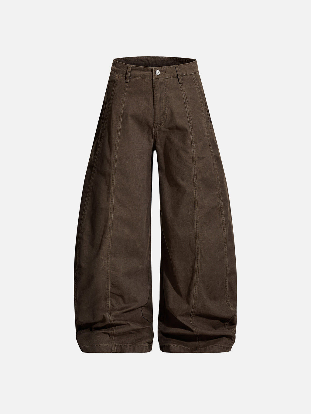 Front-Seamed Baggy Pants