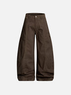 Front-Seamed Baggy Pants