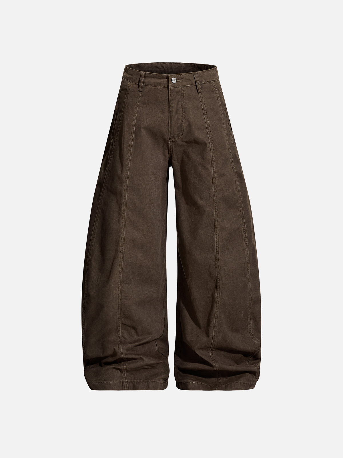 Front-Seamed Baggy Pants