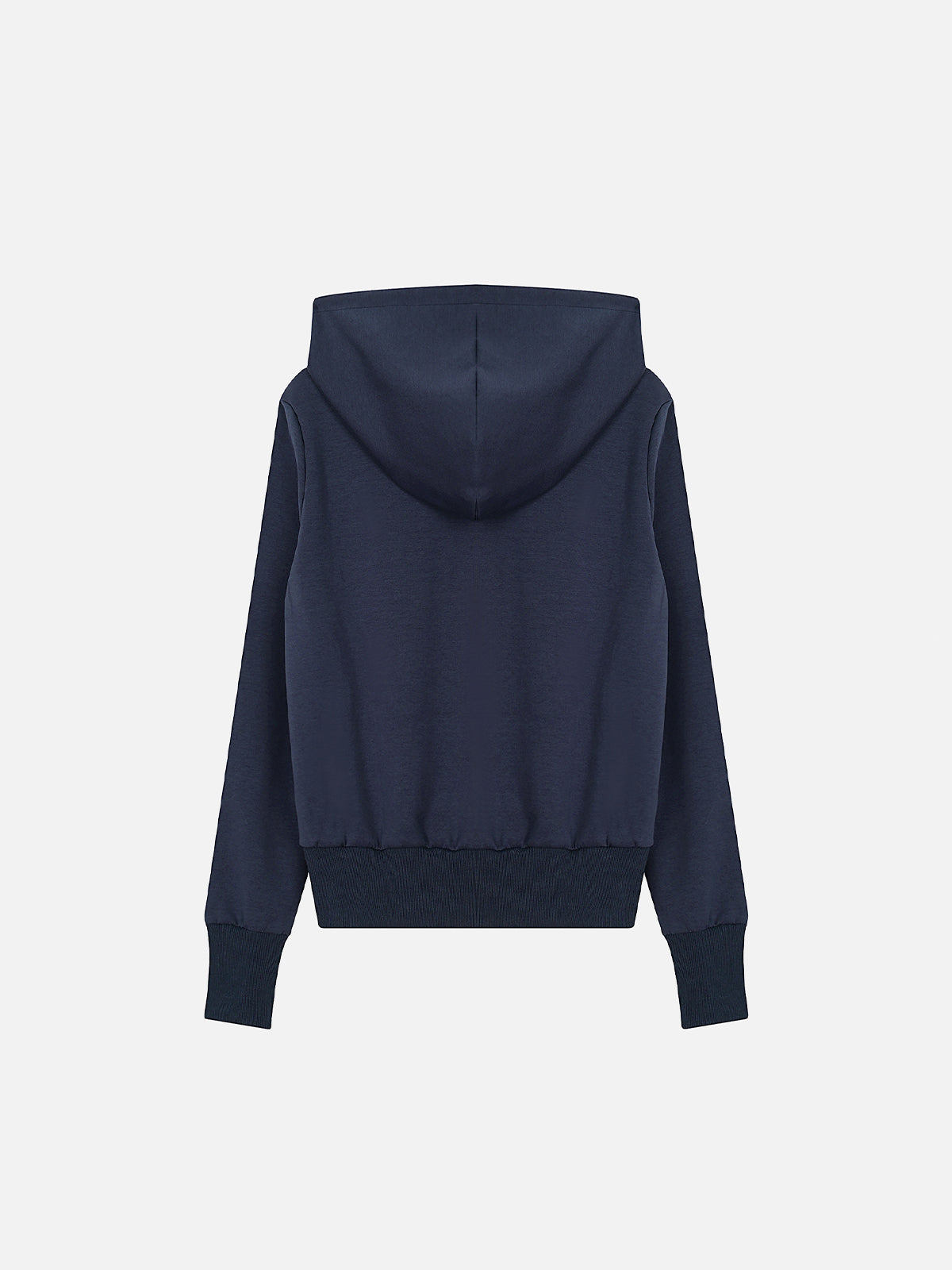 Tribal Ribcage Graphic Print Zip-Up Boxy Hoodie
