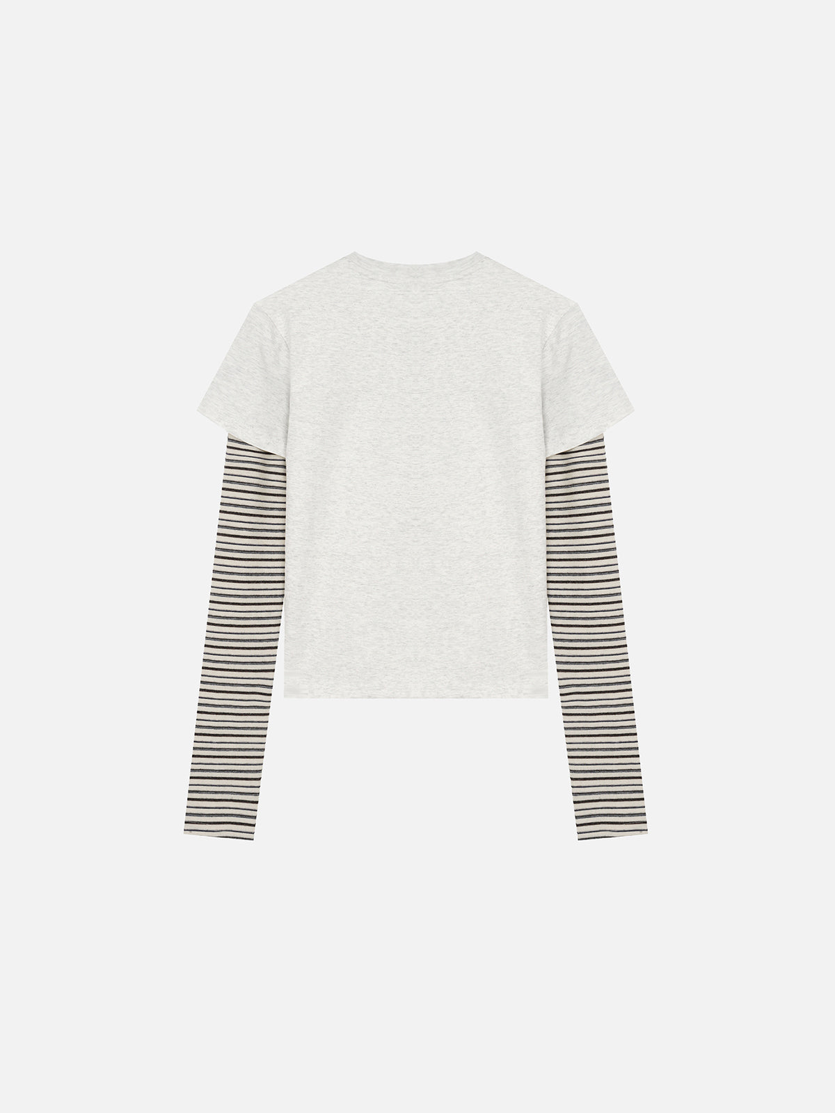 Retro Graphic Layered-Sleeve Boxy T-Shirt
