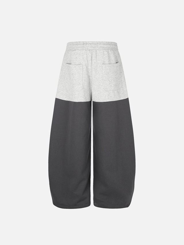 Number 67 Pyramid Studded Colorblock Baggy Sweatpants