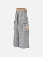 Star-Patch Baggy Sweatpants