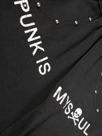 Studded Letter-Graphic Baggy Sweatpants
