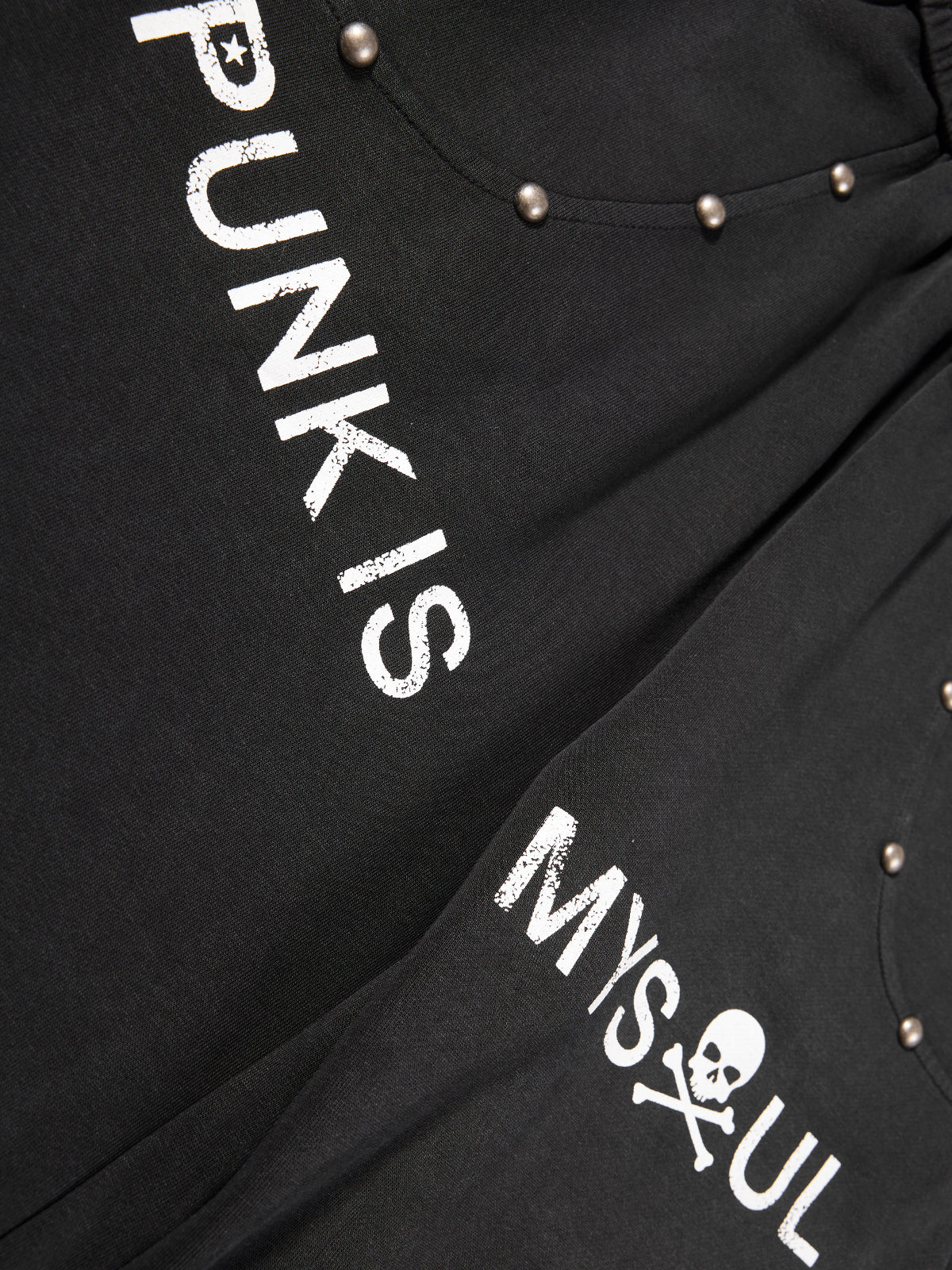 Studded Letter-Graphic Baggy Sweatpants
