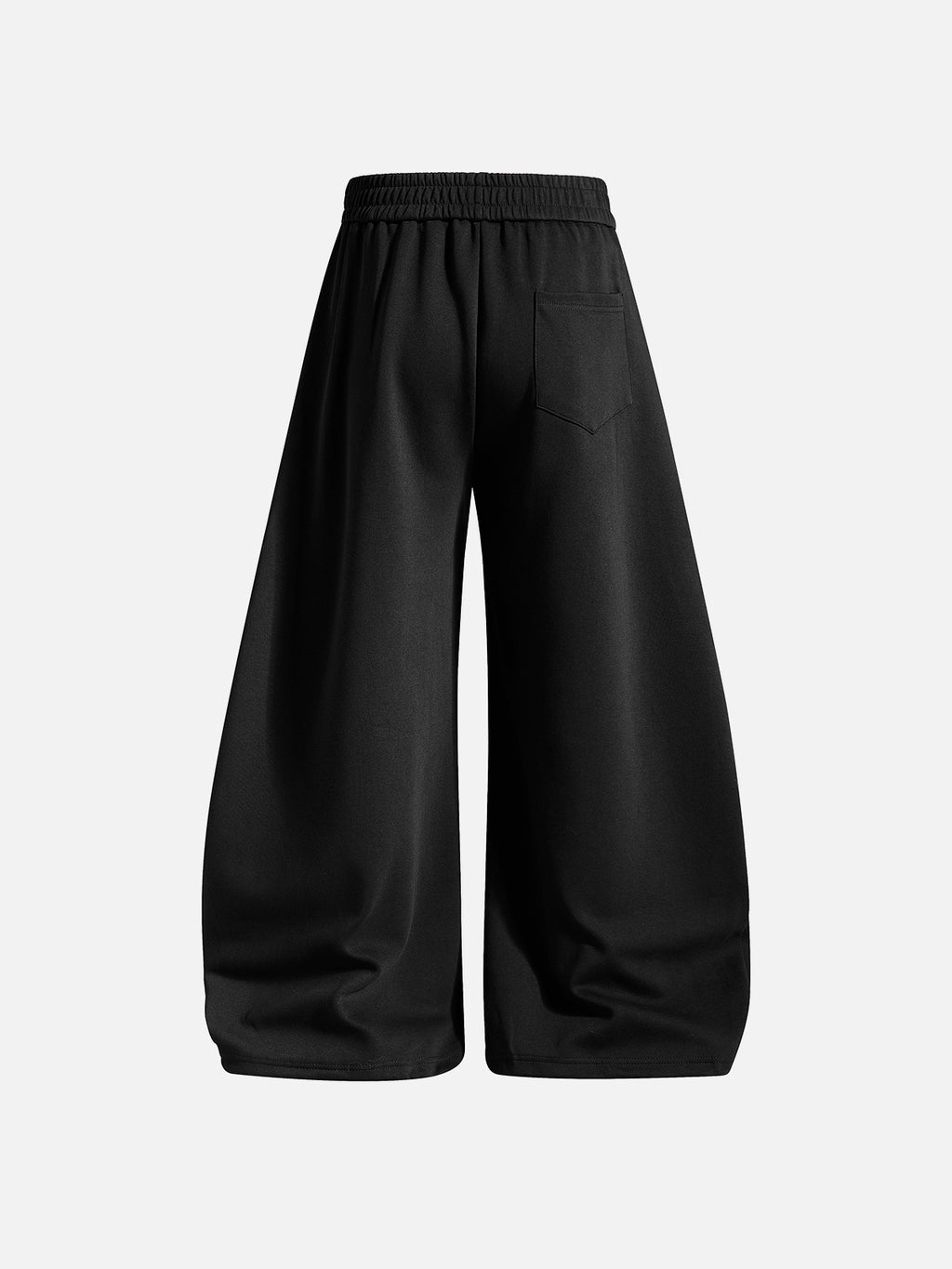 Side-Striped Lace-Up Graphic Baggy Sweatpants