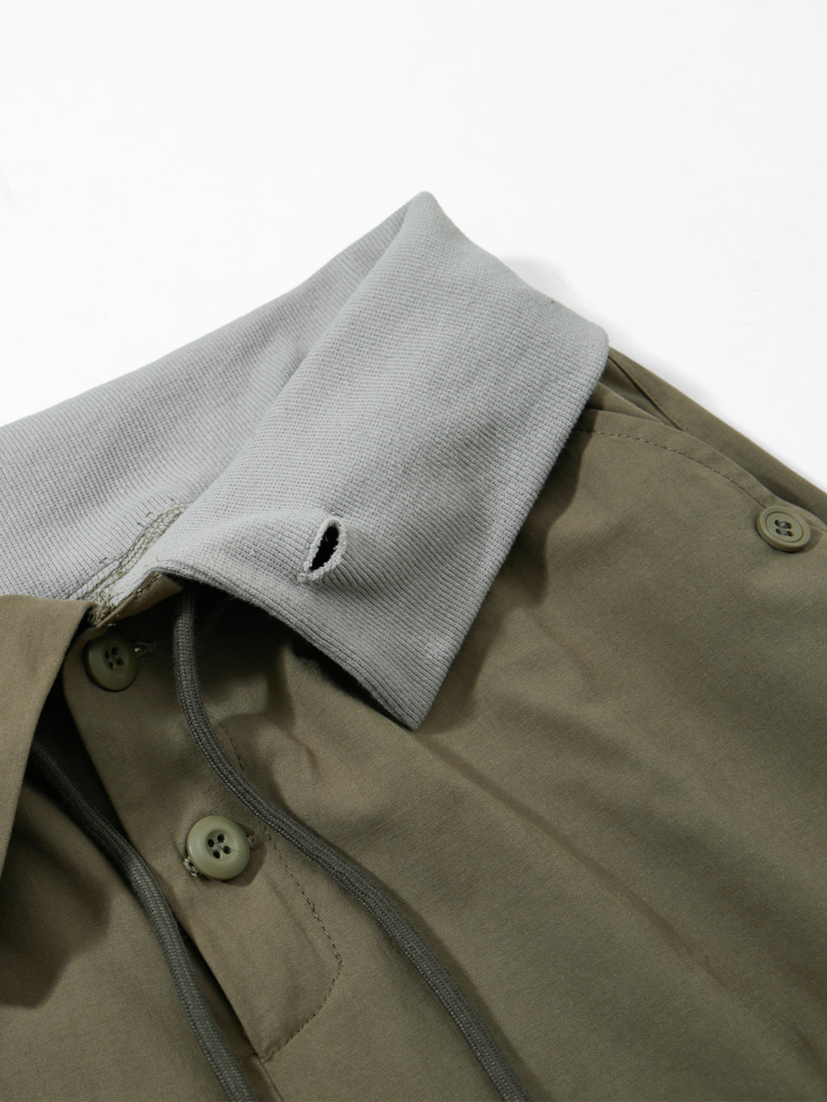 Foldover Waist Shirred Cargo Parachute Pants