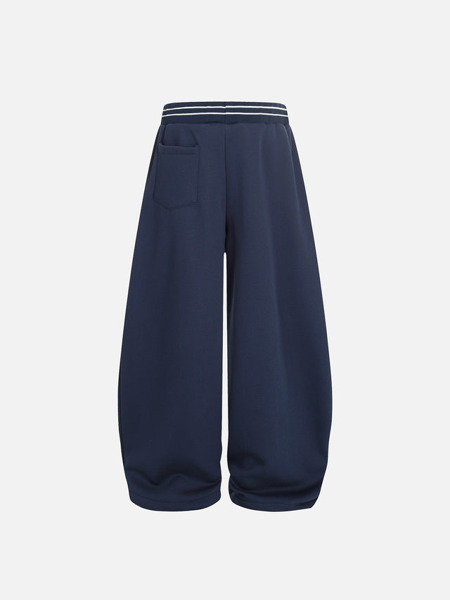 Number and Star-Embroidered Baggy Sweatpants