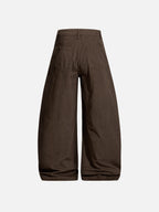 Front-Seamed Baggy Pants
