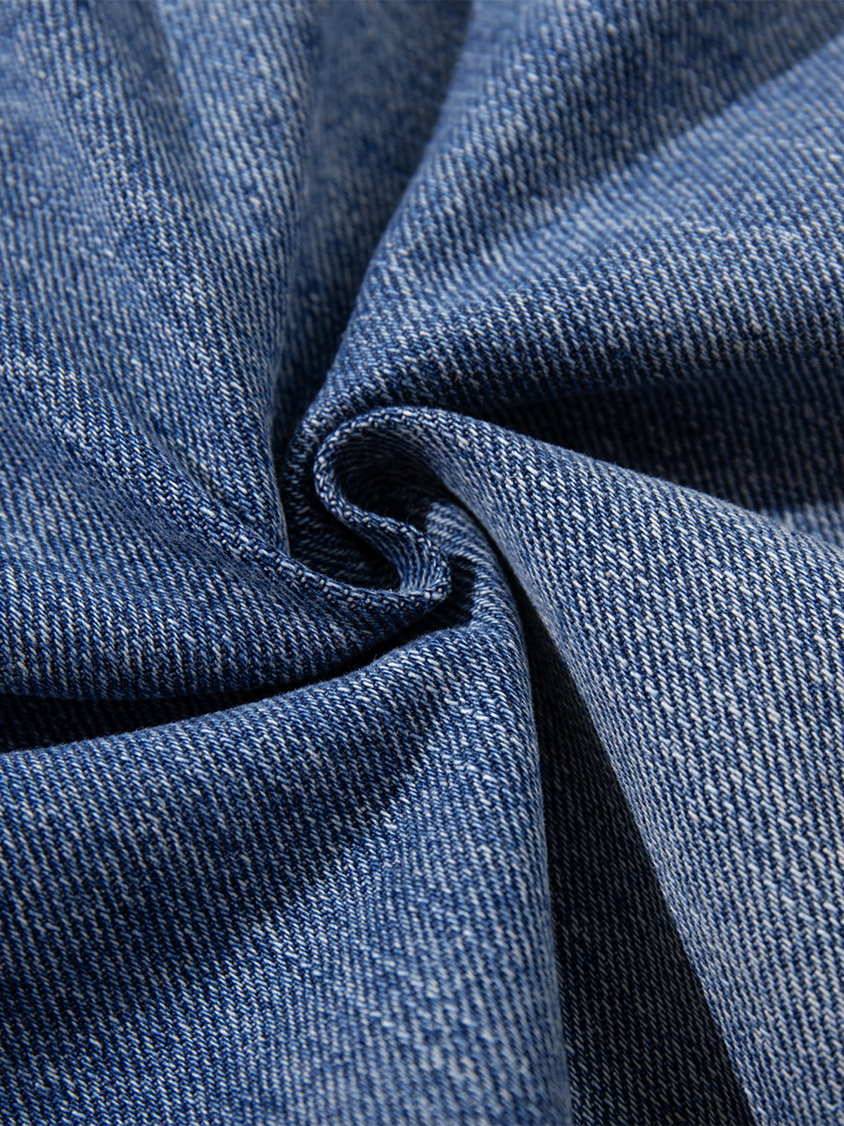 Scroll-Embroidered Baggy Jeans
