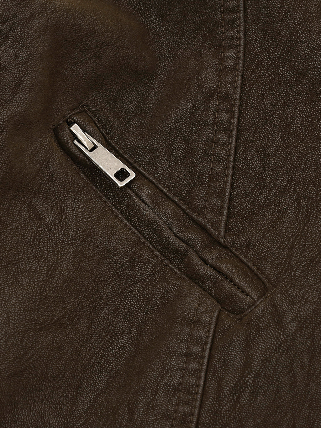 Asymmetric-Zip Boxy Moto Jacket
