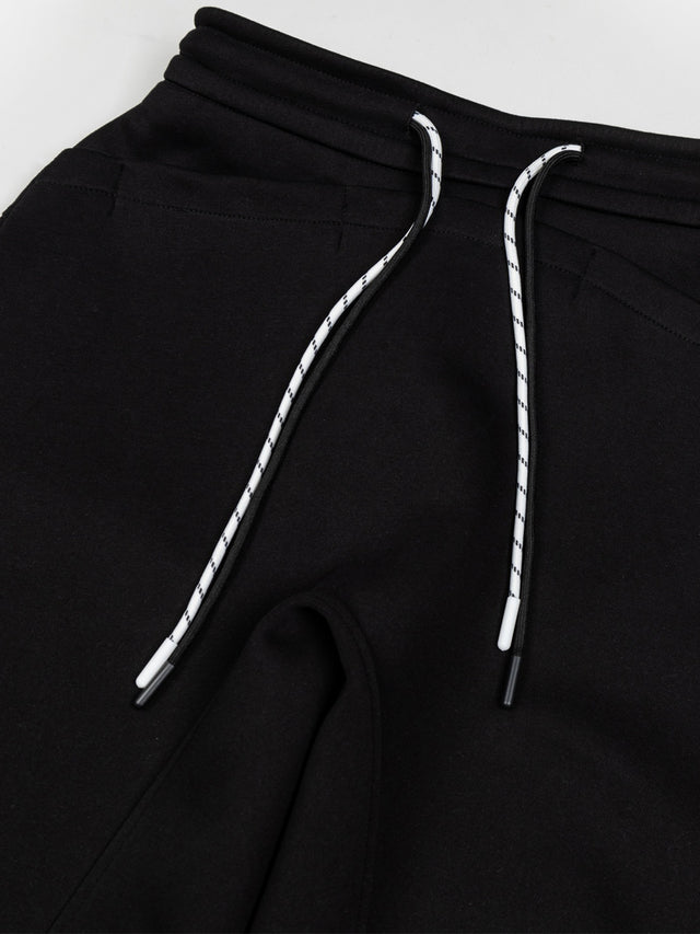 Curved-Seam Drawstring Baggy Barrel Sweatpants