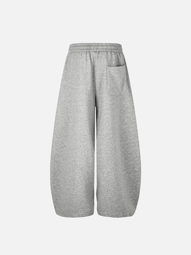 Studded Lettering Washed Baggy Sweatpants