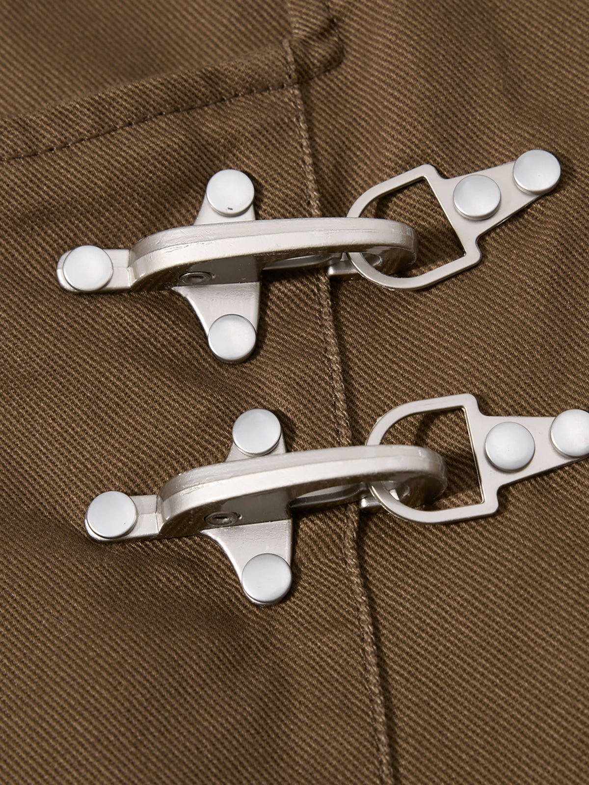 Hardware-Detail Draped Baggy Jeans