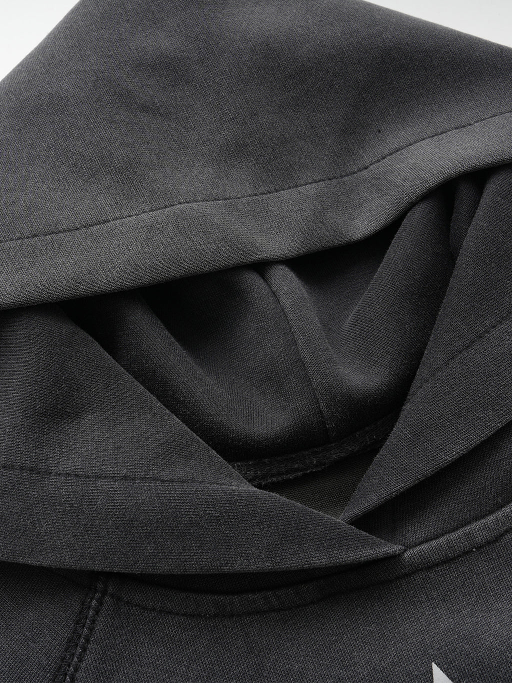 Washed Buckle-Strap Boxy Zip-Up Hoodie