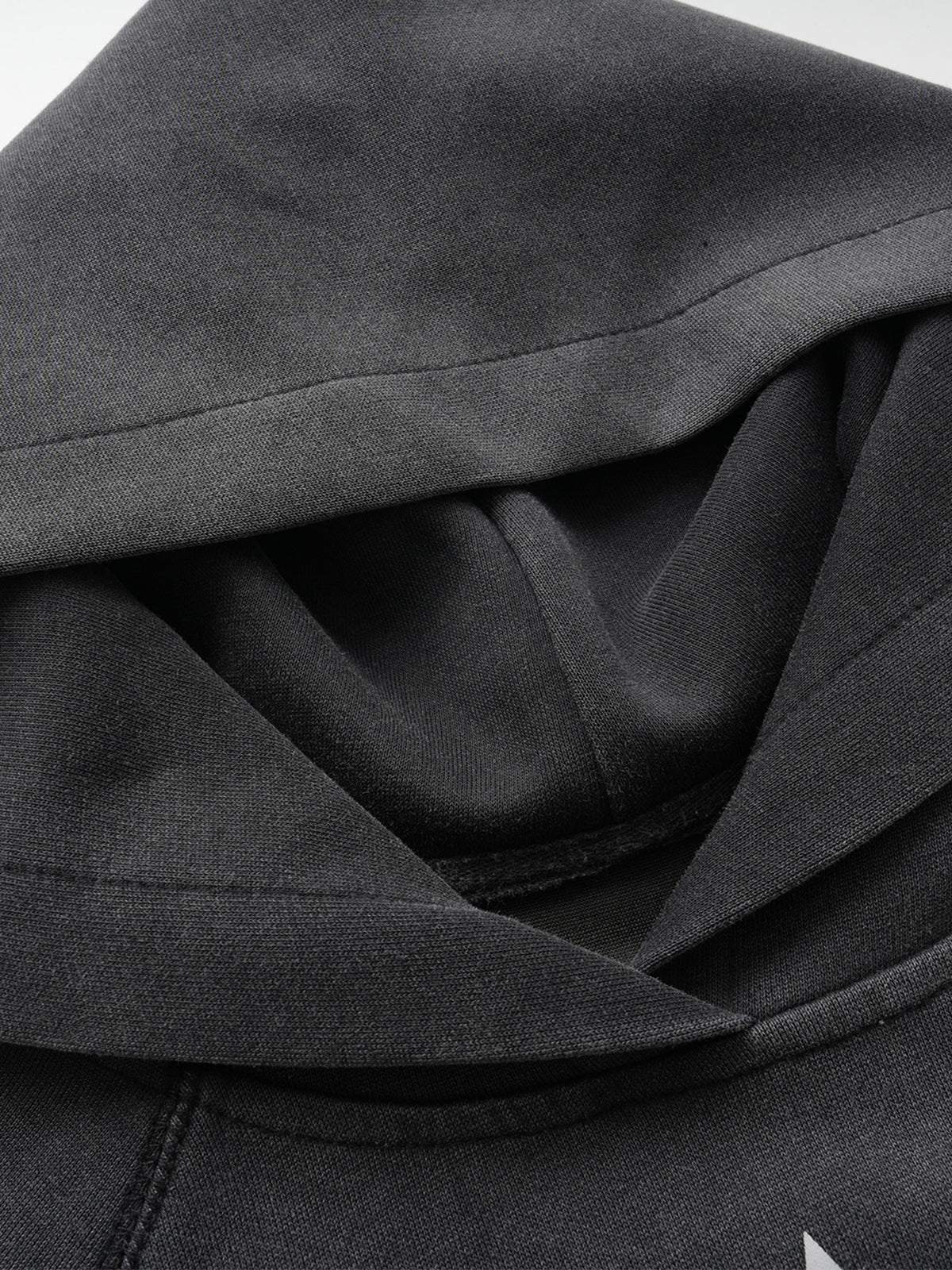 Washed Buckle-Strap Boxy Zip-Up Hoodie
