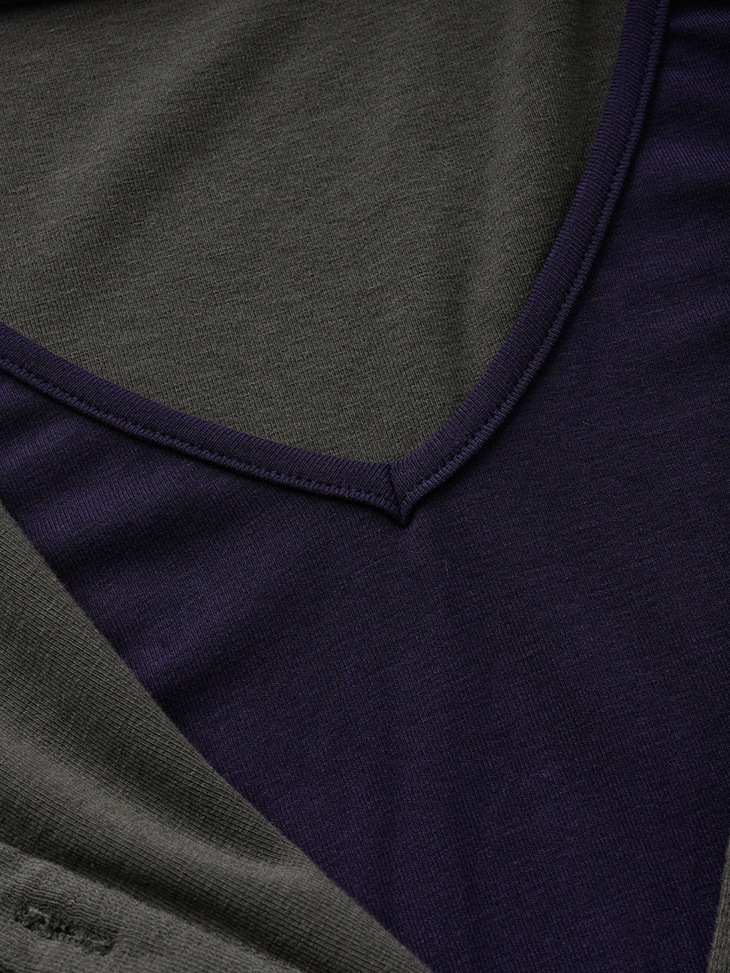 Ribbed Button-Placket Double-Layer Slim Top