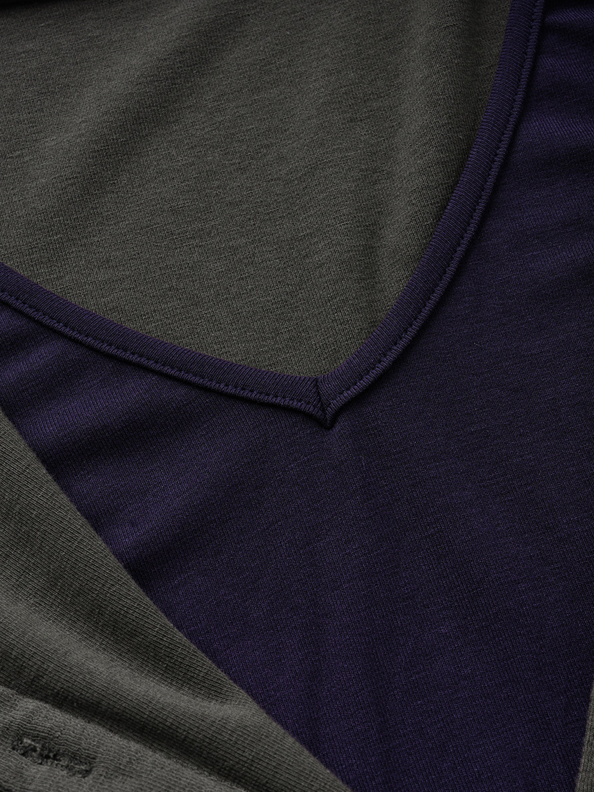 Ribbed Button-Placket Double-Layer Slim Top