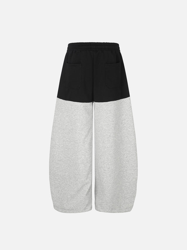 Number 67 Pyramid Studded Colorblock Baggy Sweatpants
