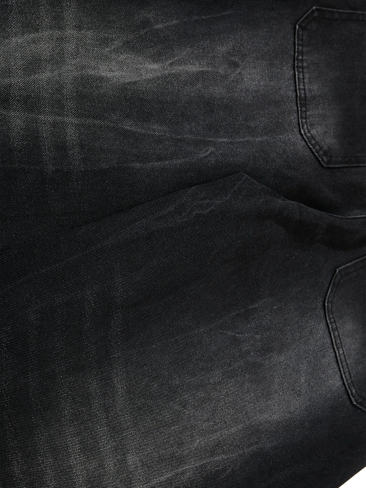 All-Over Studded Washed Baggy Jeans