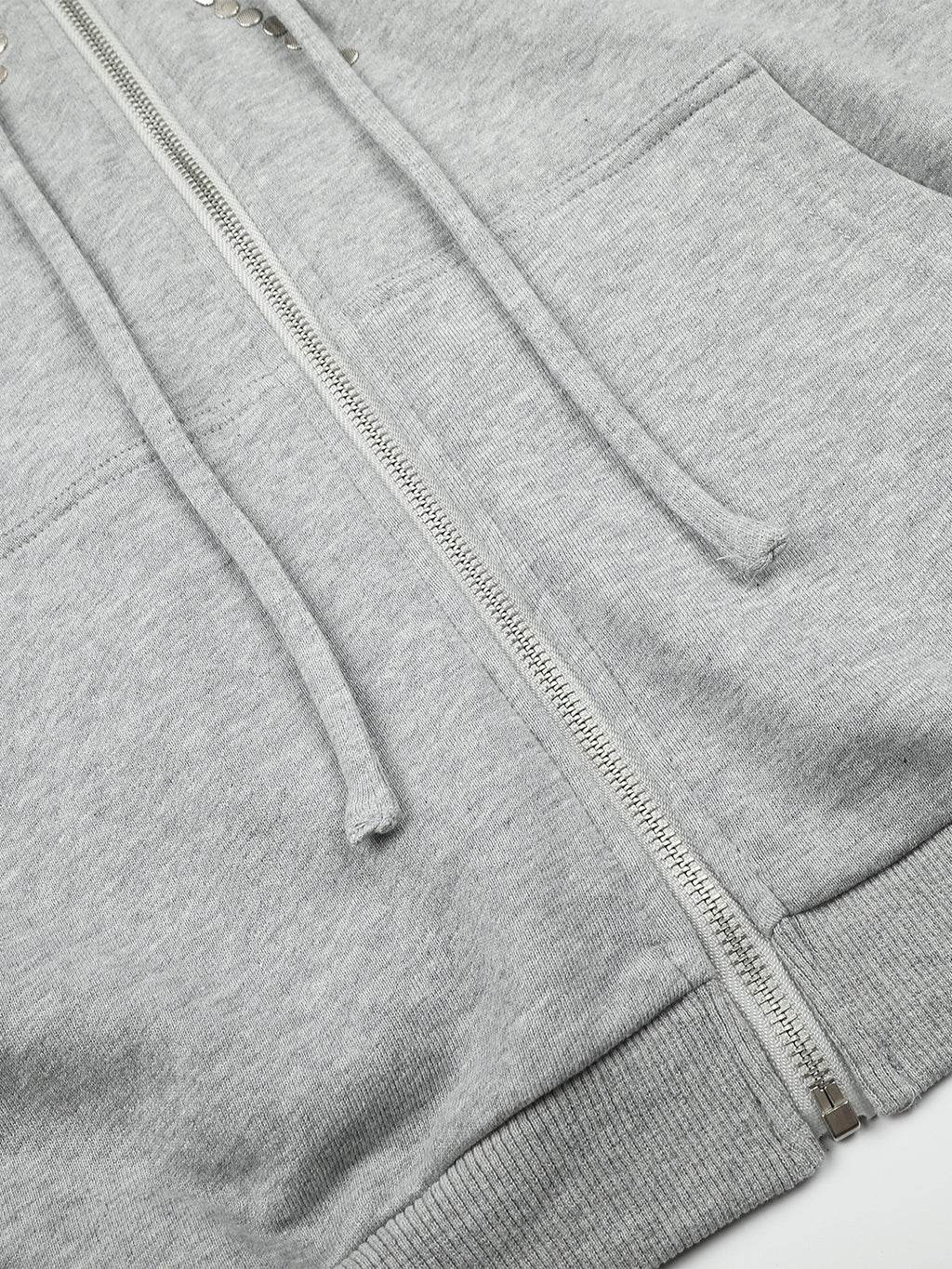 Rhinestone Bow-Graphic Boxy Zip-Up Hoodie