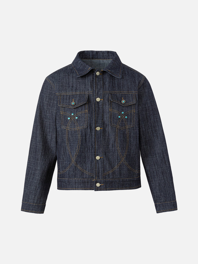 Western Studded Denim Jacket