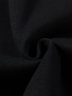 Measuring-Tape Detail Straight-Leg Sweatpants