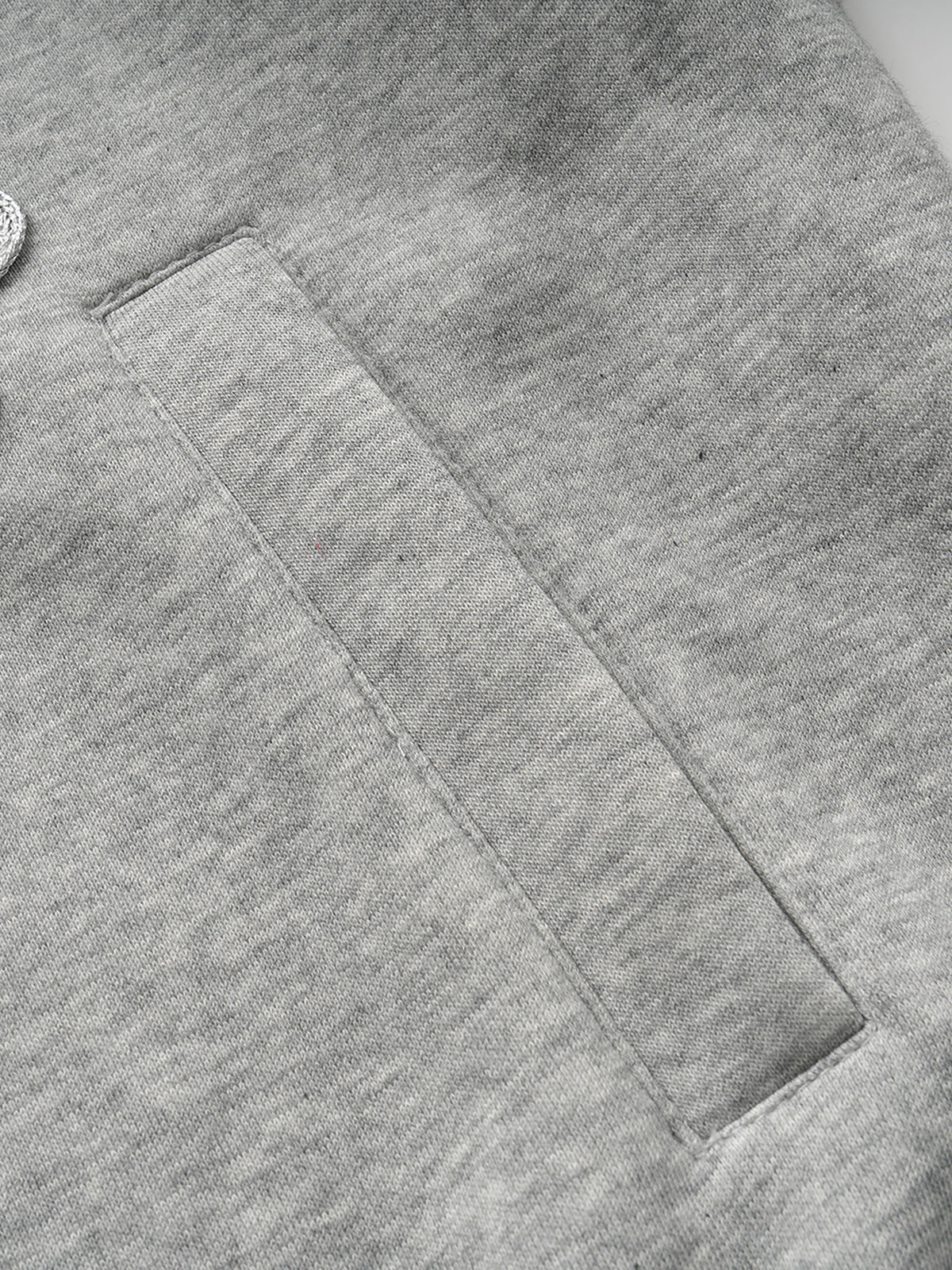 Military Frog-Braiding Epaulet Boxy Zip Hoodie