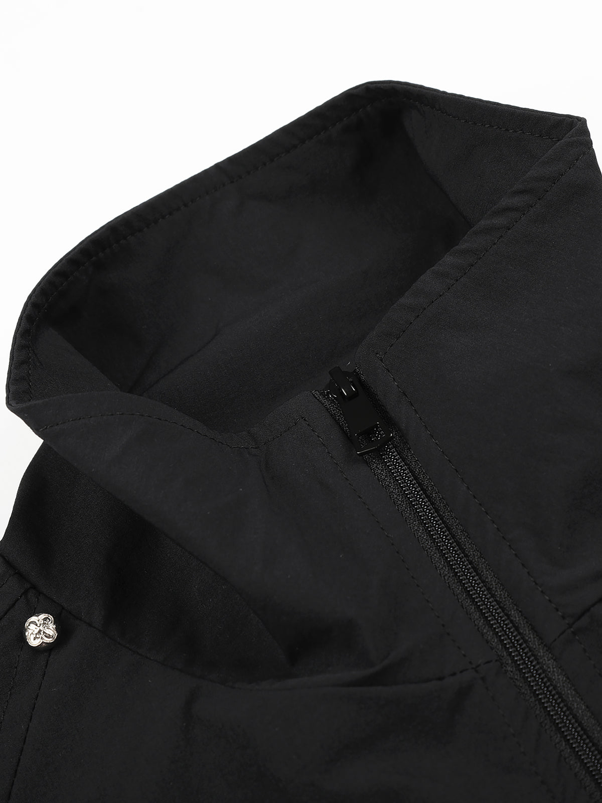 Pegasus-Embroidered Number-Print Oversized Track Jacket