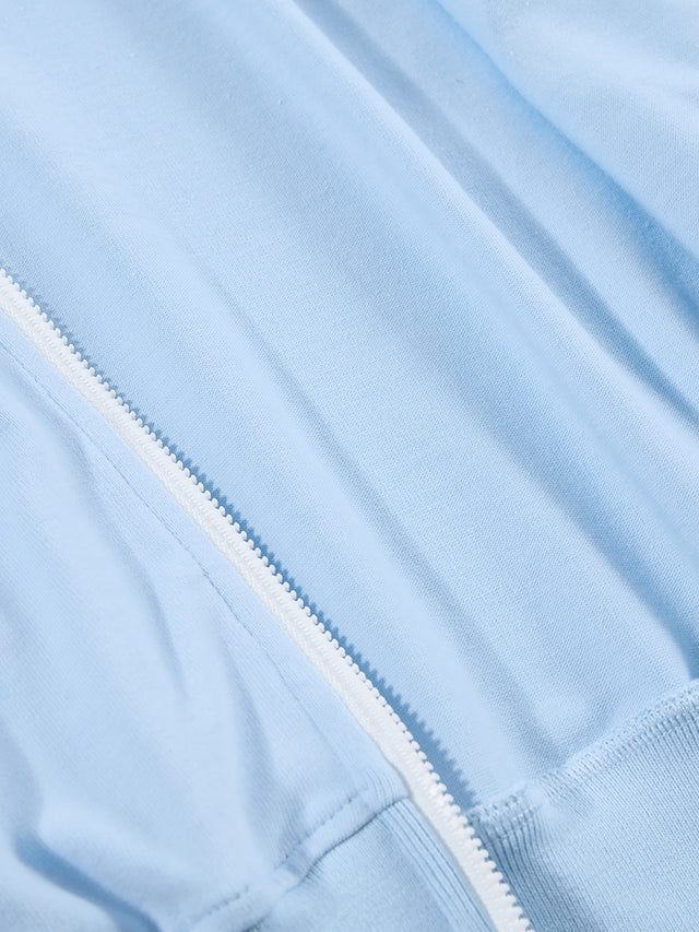 Star-Print Striped-Trim Oversized Track Jacket
