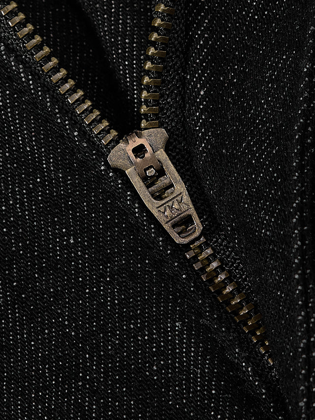 Eyelet-Embellished Chain Detail Baggy Jeans