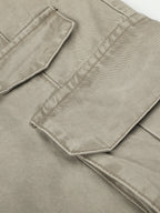 Multi-Pocket Riveted Straight Cargo Pants