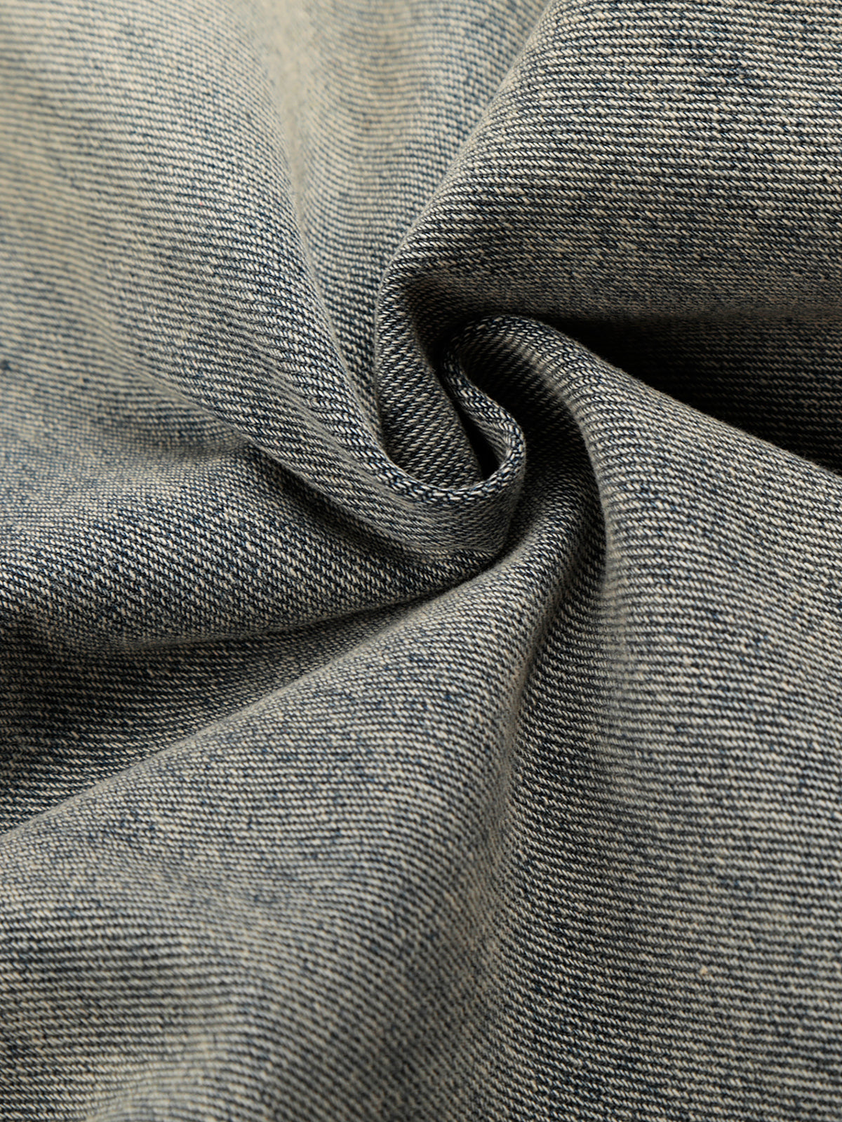 Washed Patch-Pocket Baggy Jeans