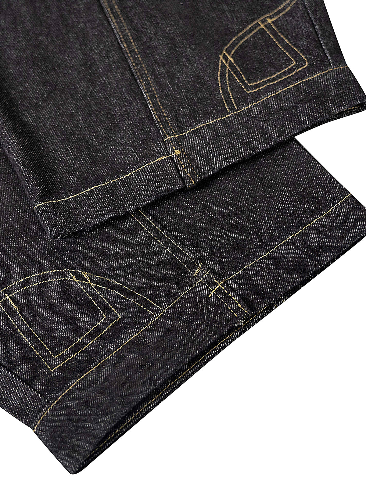 Snakeskin-Panelled Embroidered Baggy Jeans