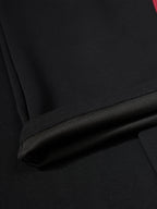 Side-Striped Lace-Up Graphic Baggy Sweatpants